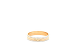 22K Two-Tone Gold Ring – Yellow &amp; White Gold