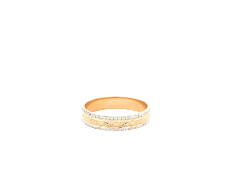 22K Two-Tone Gold Ring – Yellow &amp; White Gold