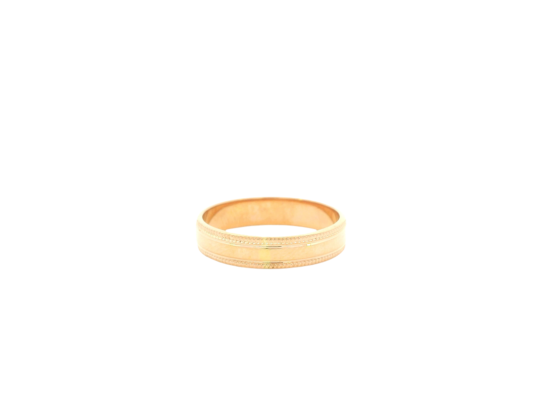 22K Yellow Gold Ring – Polished Classic Band