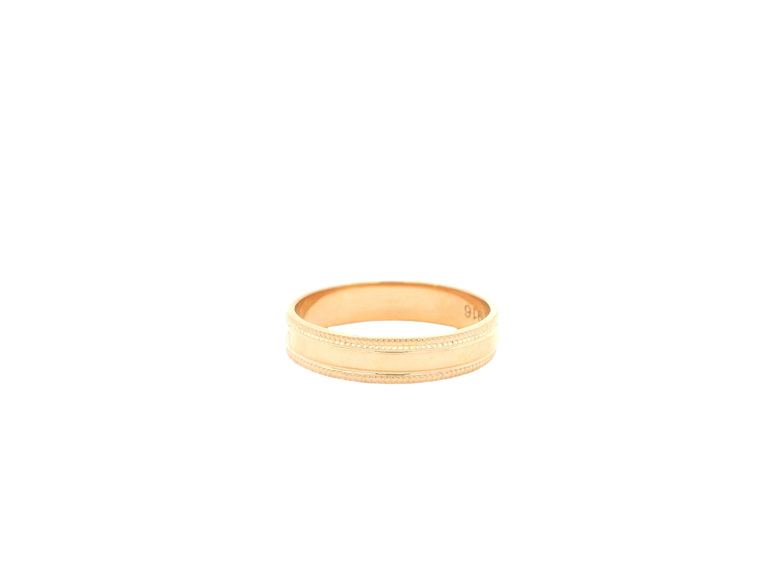 22K Yellow Gold Ring – Polished Classic Band