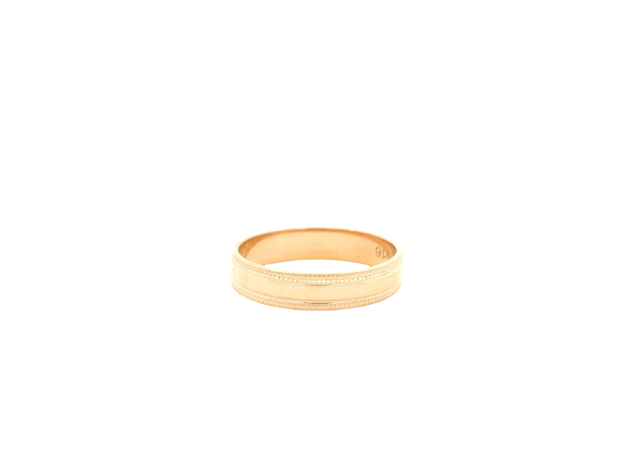 22K Yellow Gold Ring – Polished Classic Band