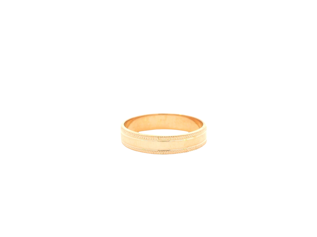 22K Yellow Gold Ring – Polished Classic Band