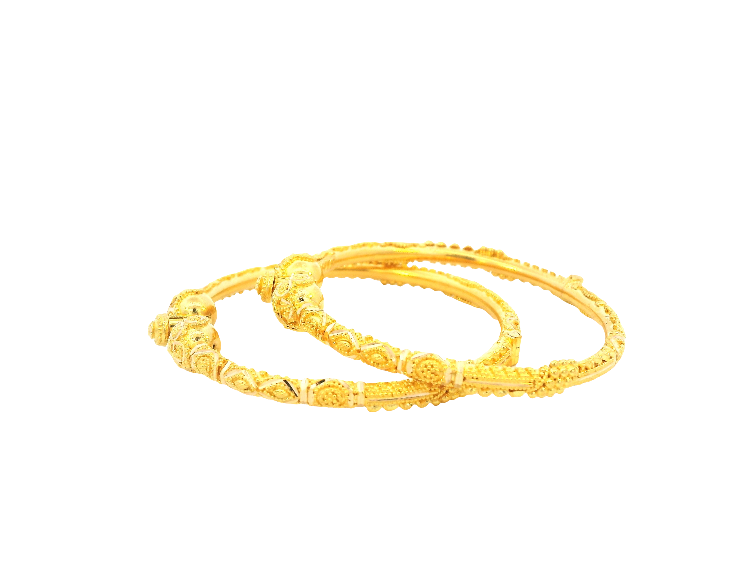 22K Yellow Gold Adjustable Baby Bangle