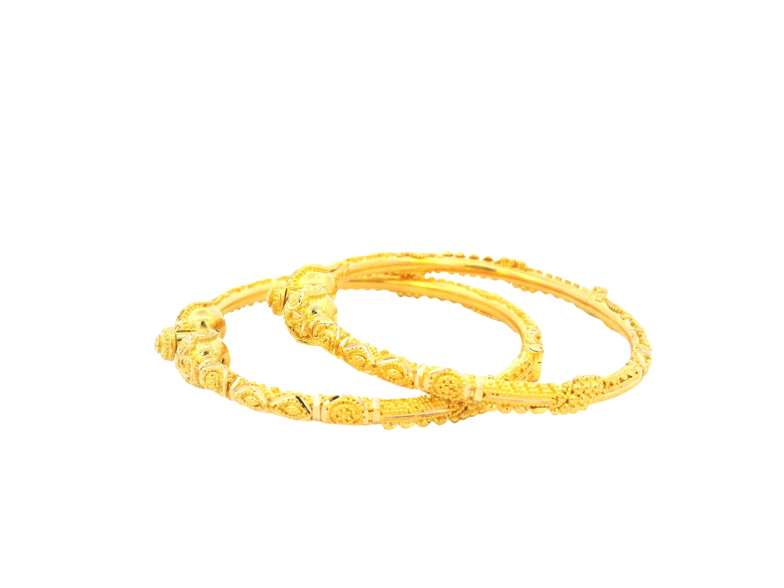 22K Yellow Gold Adjustable Baby Bangle