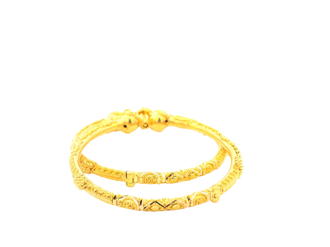 22K Yellow Gold Adjustable Baby Bangle