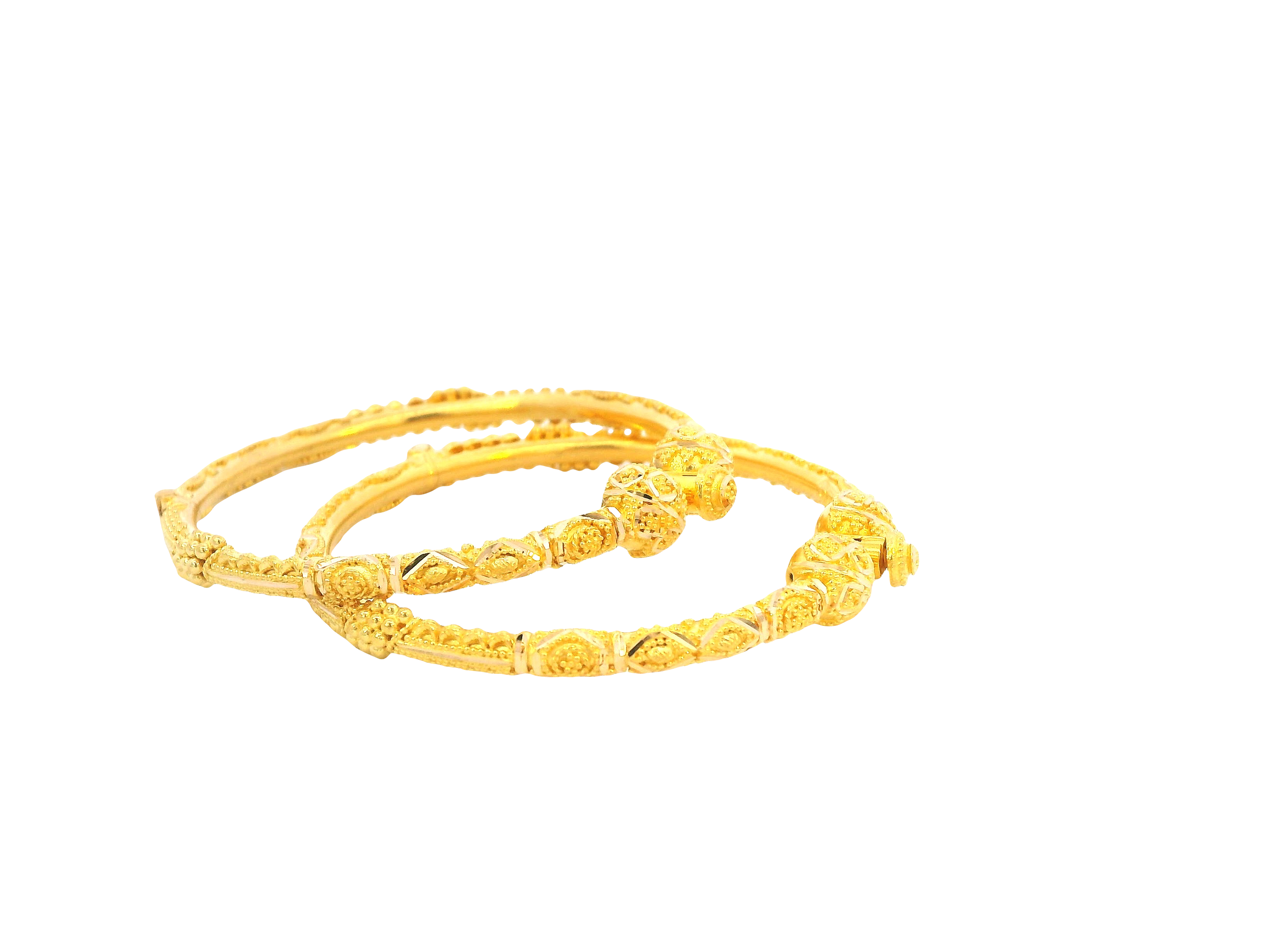 22K Yellow Gold Adjustable Baby Bangle