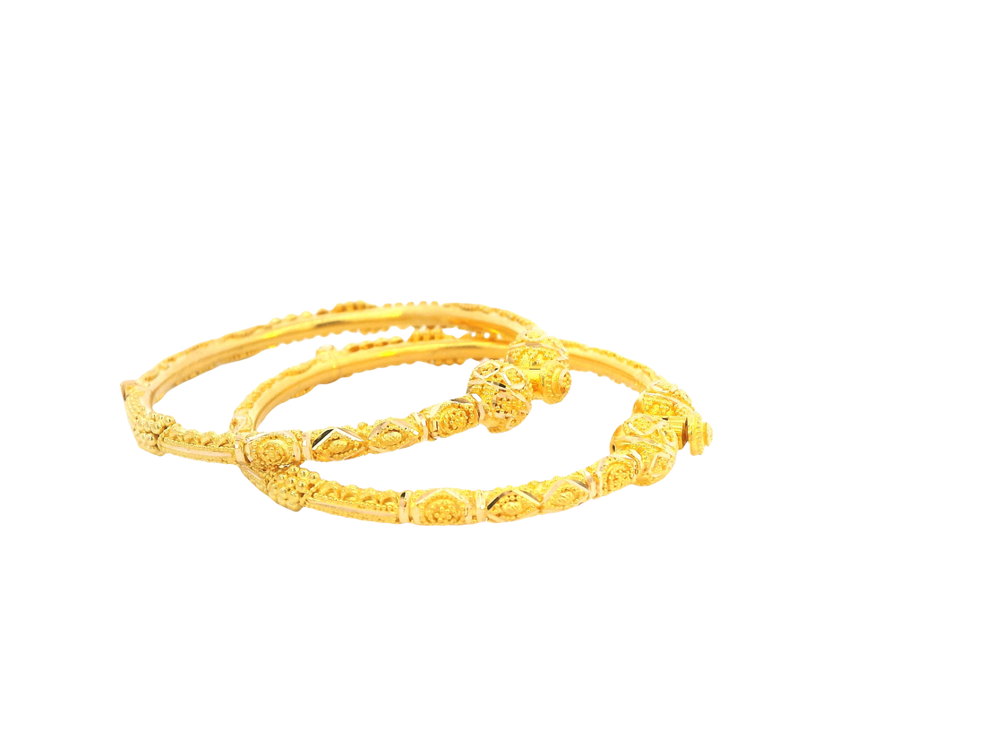 22K Yellow Gold Adjustable Baby Bangle