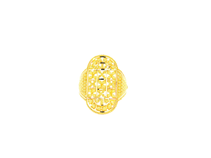 22K Yellow Gold Ring with Resizing Option