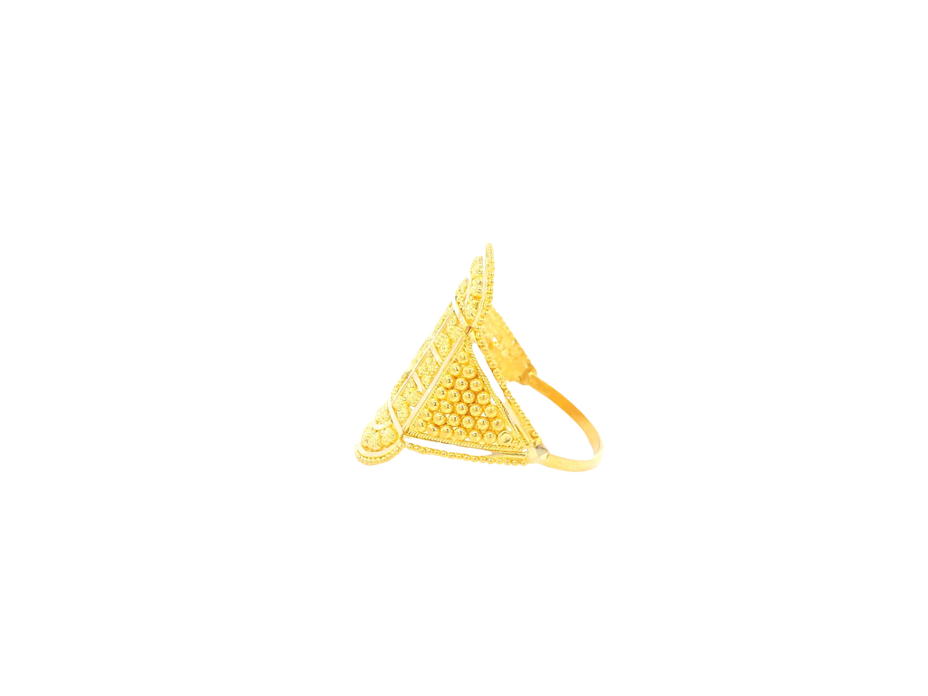 22K Yellow Gold Ring with Resizing Option