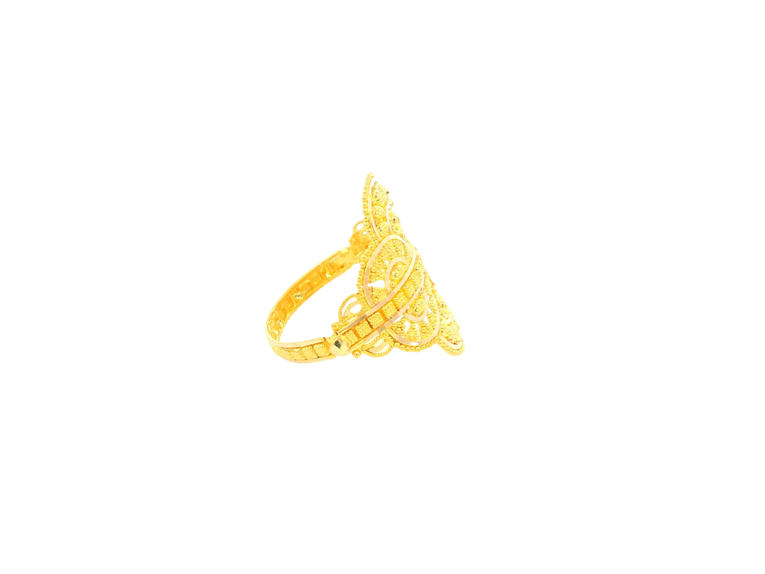 22K Yellow Gold Ring  Fixed Size