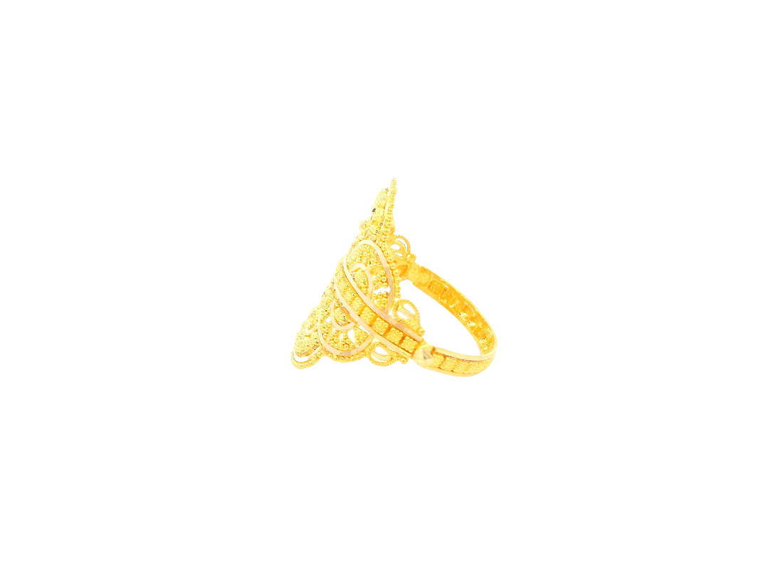 22K Yellow Gold Ring  Fixed Size