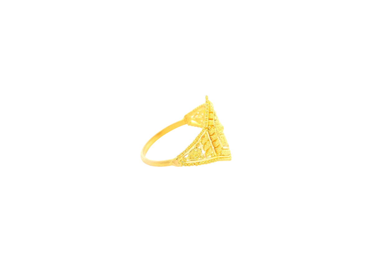 22K Yellow Gold Ring with Resizing Option