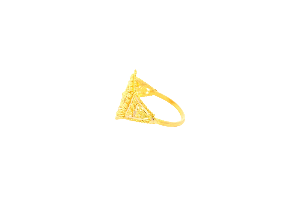 22K Yellow Gold Ring with Resizing Option