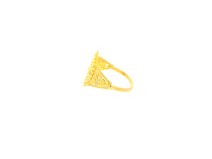 22K Yellow Gold Ring with Resizing Option