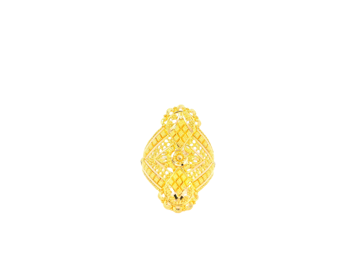 22K Yellow Gold Ring with Resizing Option
