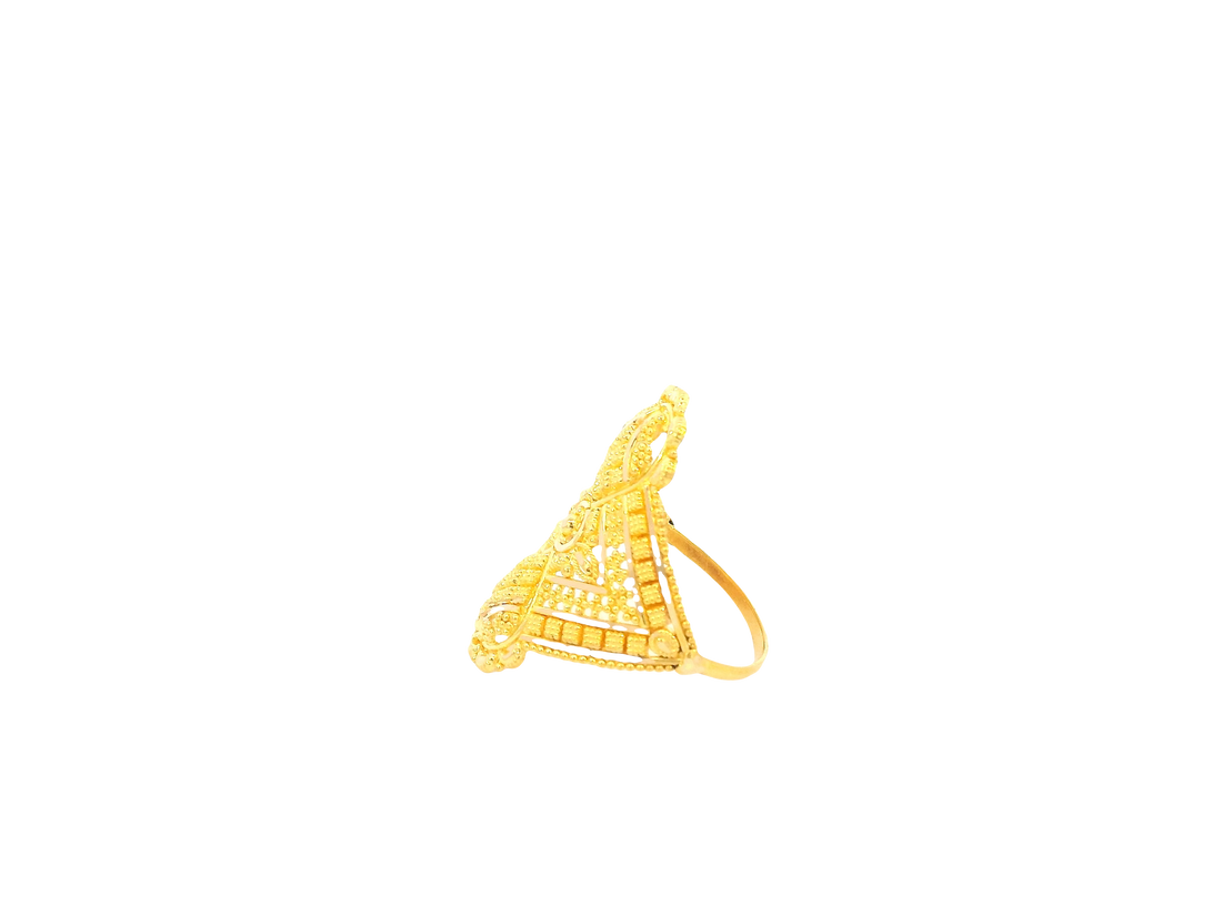 22K Yellow Gold Ring with Resizing Option