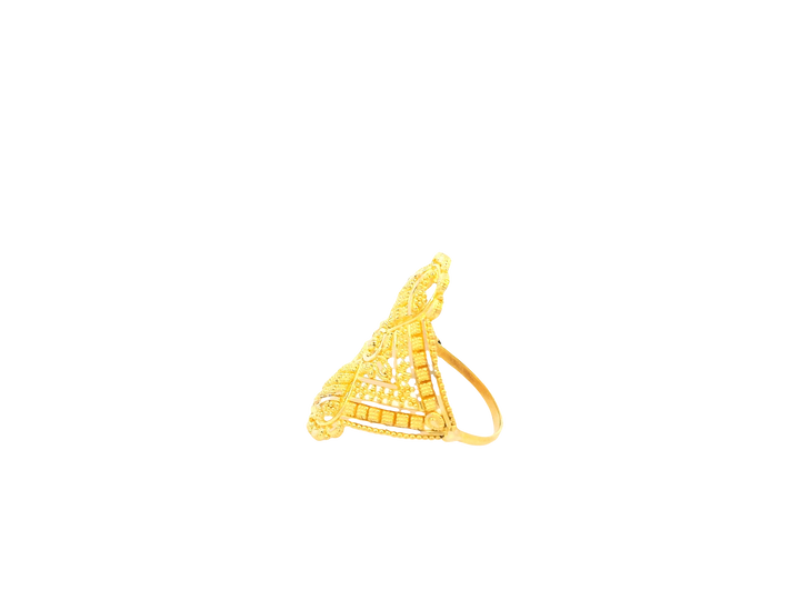 22K Yellow Gold Ring with Resizing Option
