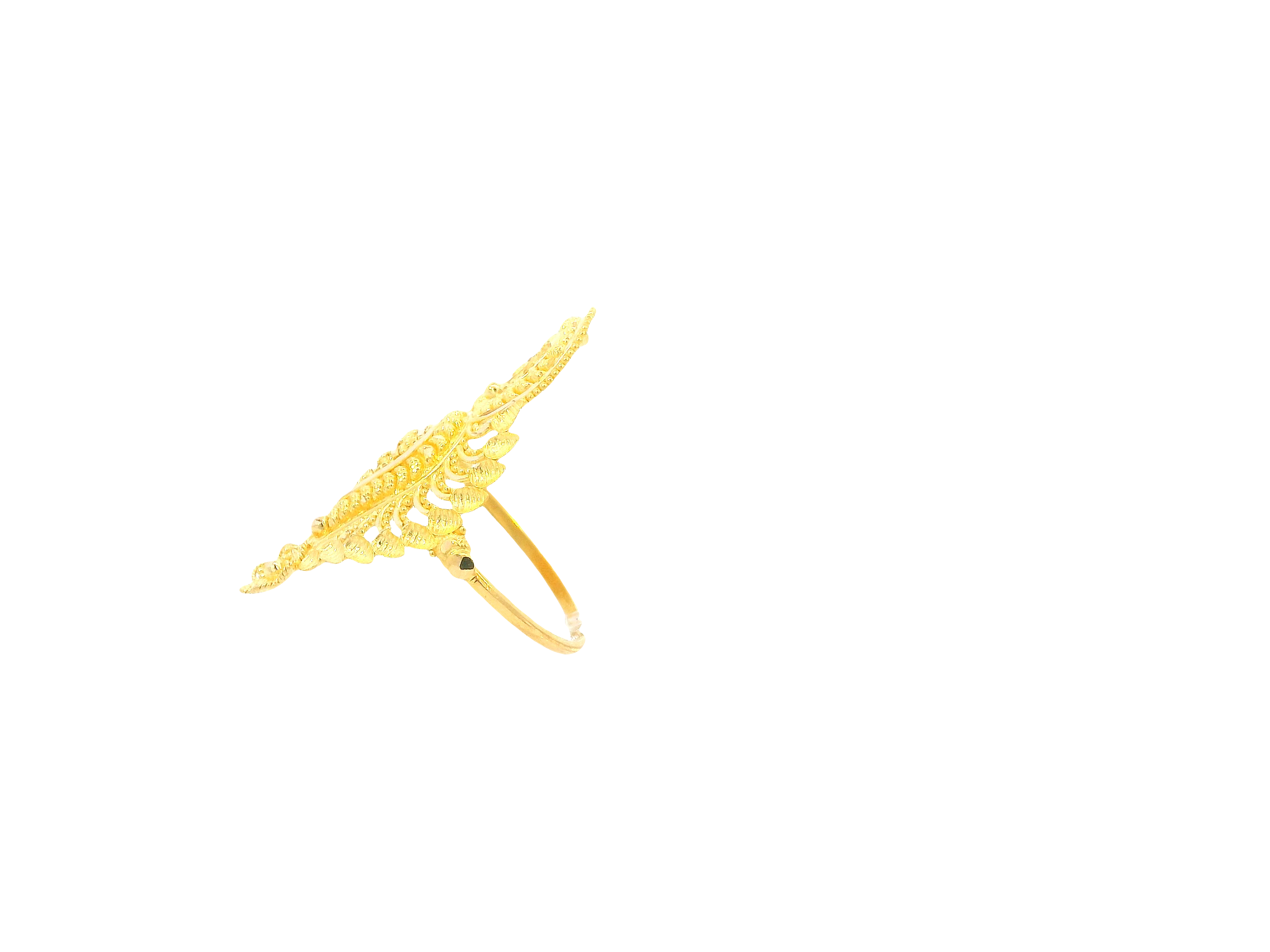 22K Yellow Gold Ring with Resizing Option