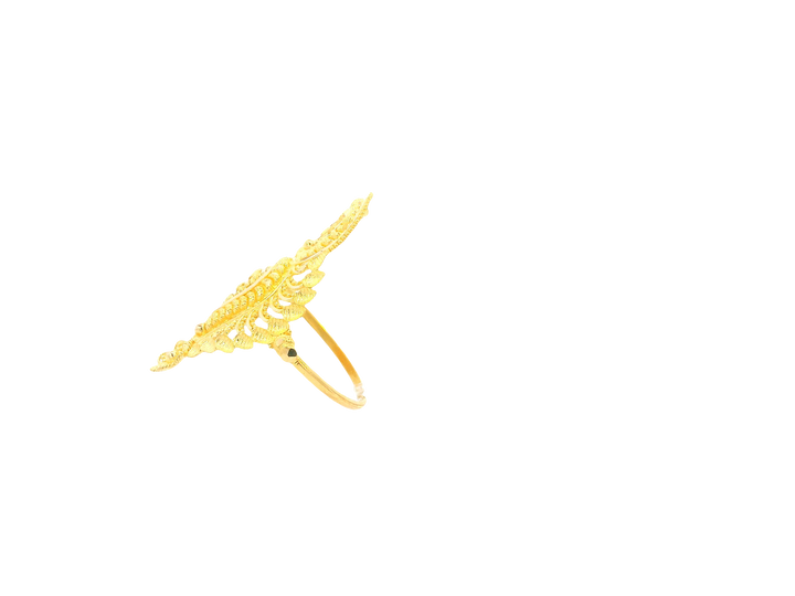 22K Yellow Gold Ring with Resizing Option