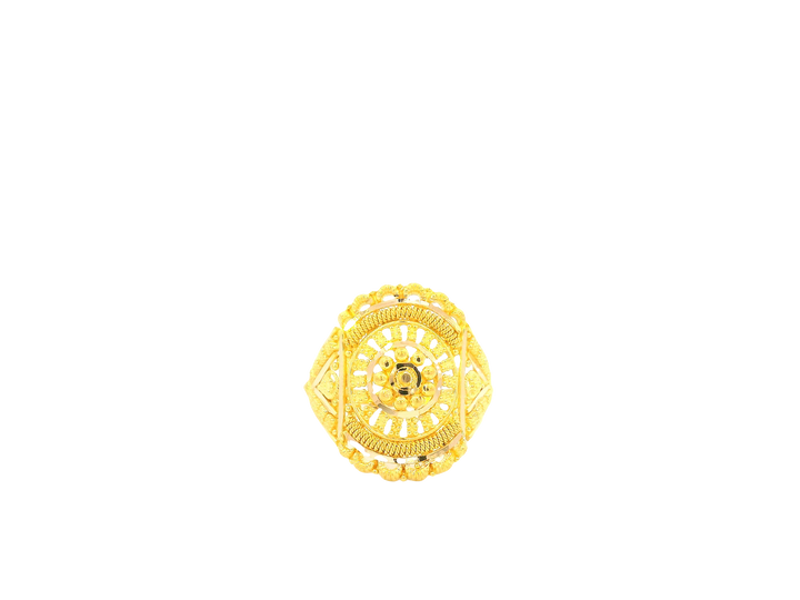 22K Yellow Gold Ring with Resizing Option
