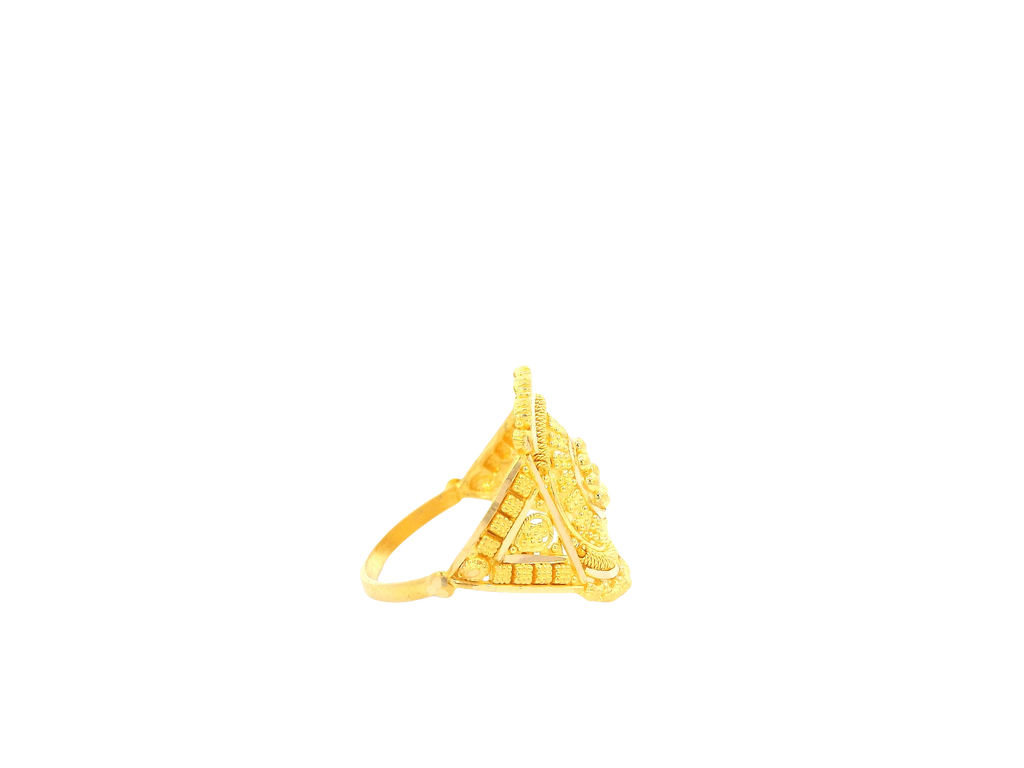 22K Yellow Gold Ring with Resizing Option
