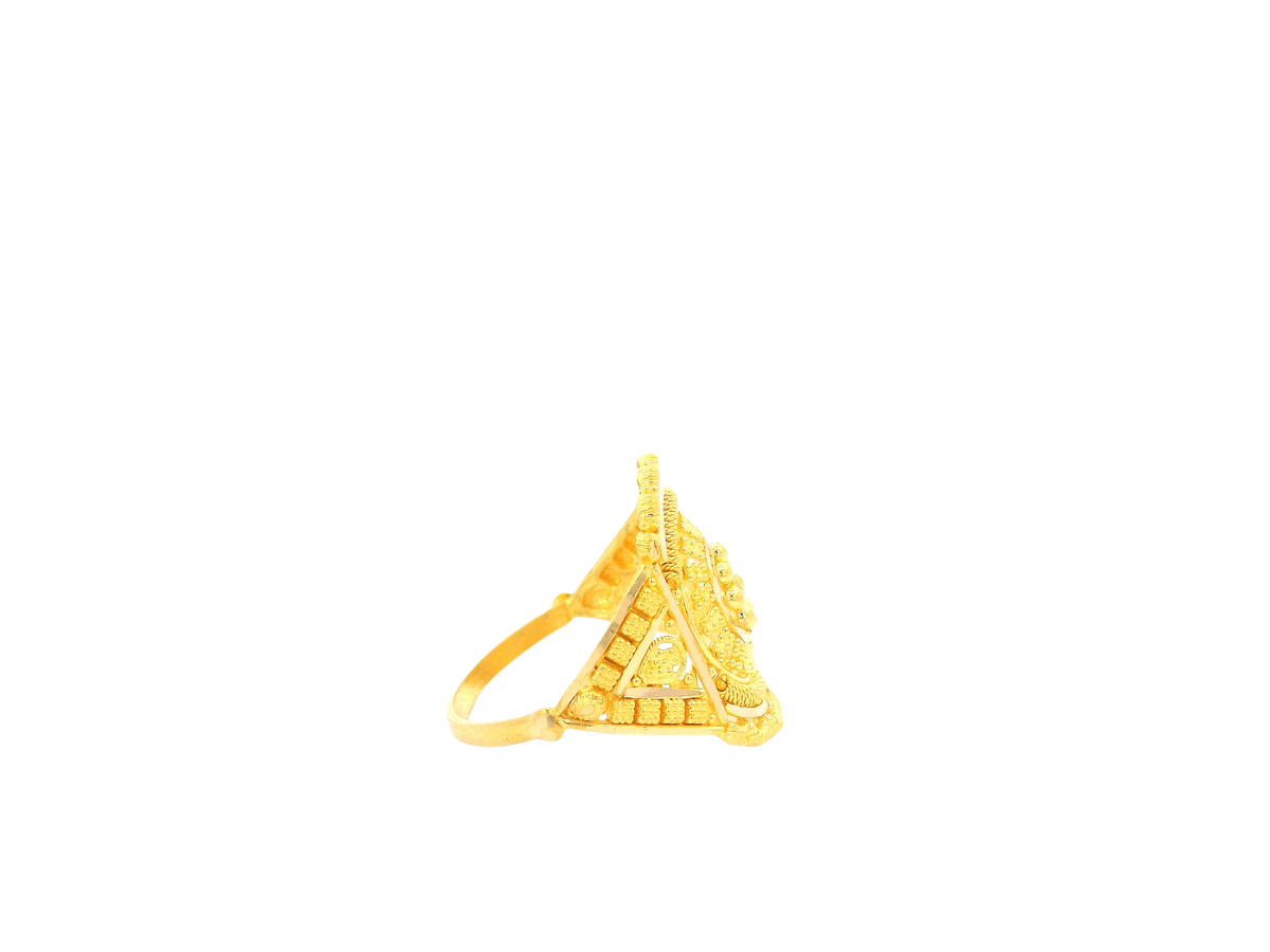 22K Yellow Gold Ring with Resizing Option
