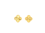 22K Yellow Gold Stud Earrings with Screw Back