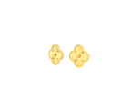 22K Yellow Gold Stud Earrings with Screw Back