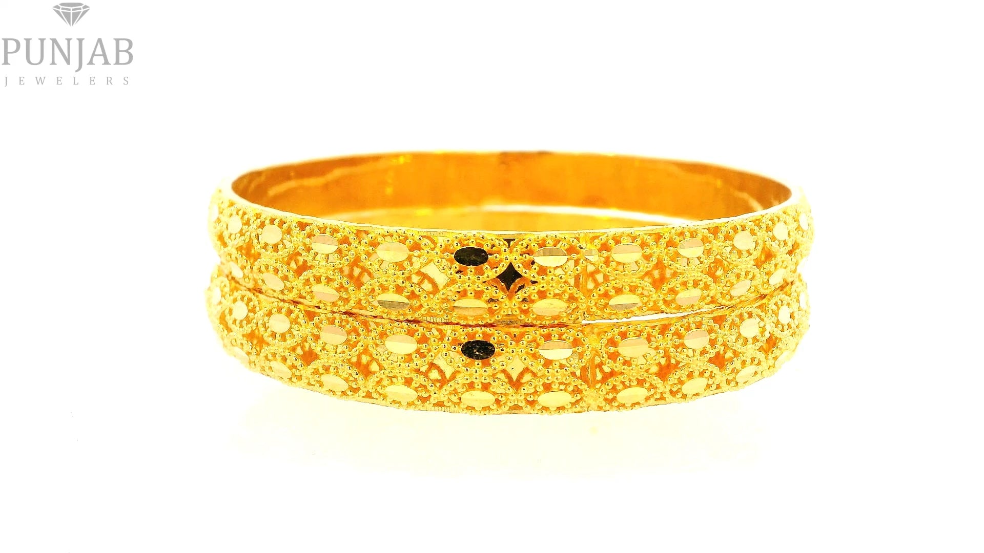 22K Yellow Gold Traditional Bangles – Timeless Heritage Design