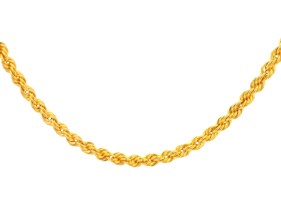 22K Yellow Gold Chain with Lobster Lock