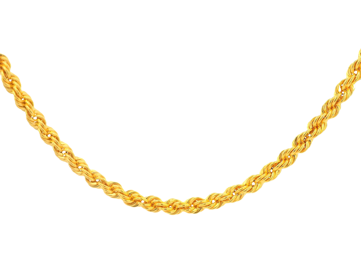 22K Yellow Gold Chain with Lobster Lock