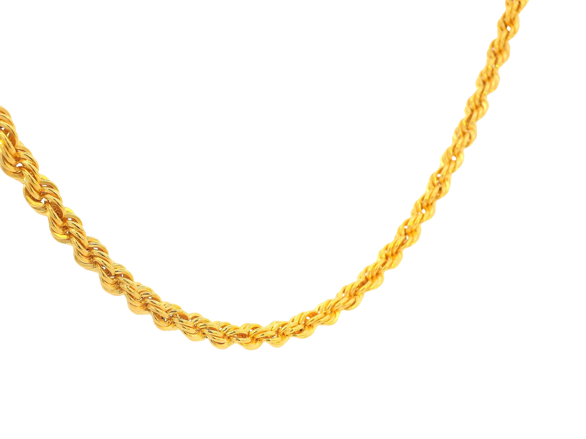 22K Yellow Gold Chain with Lobster Lock