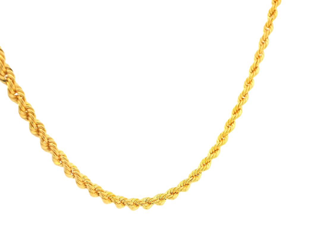 22K Yellow Gold Chain with Lobster Lock