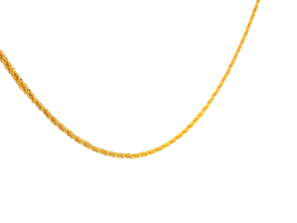 22K Yellow Gold Chain with Lobster Lock