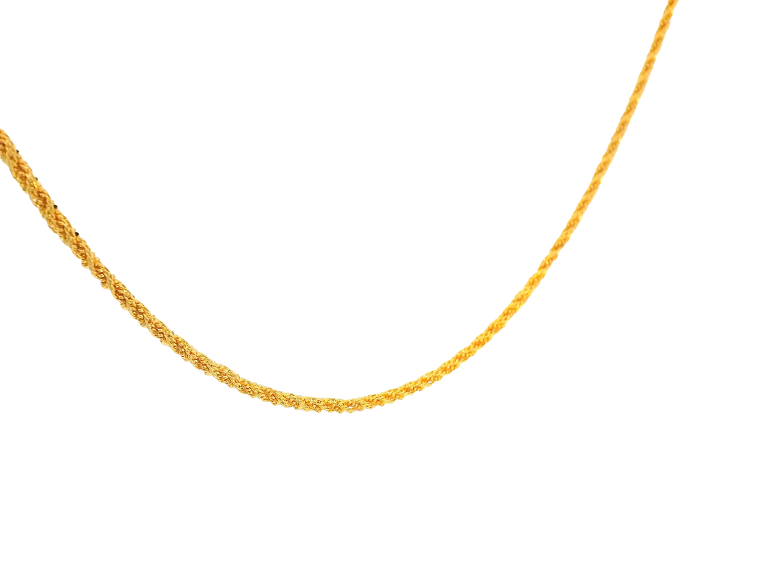 22K Yellow Gold Chain with Lobster Lock