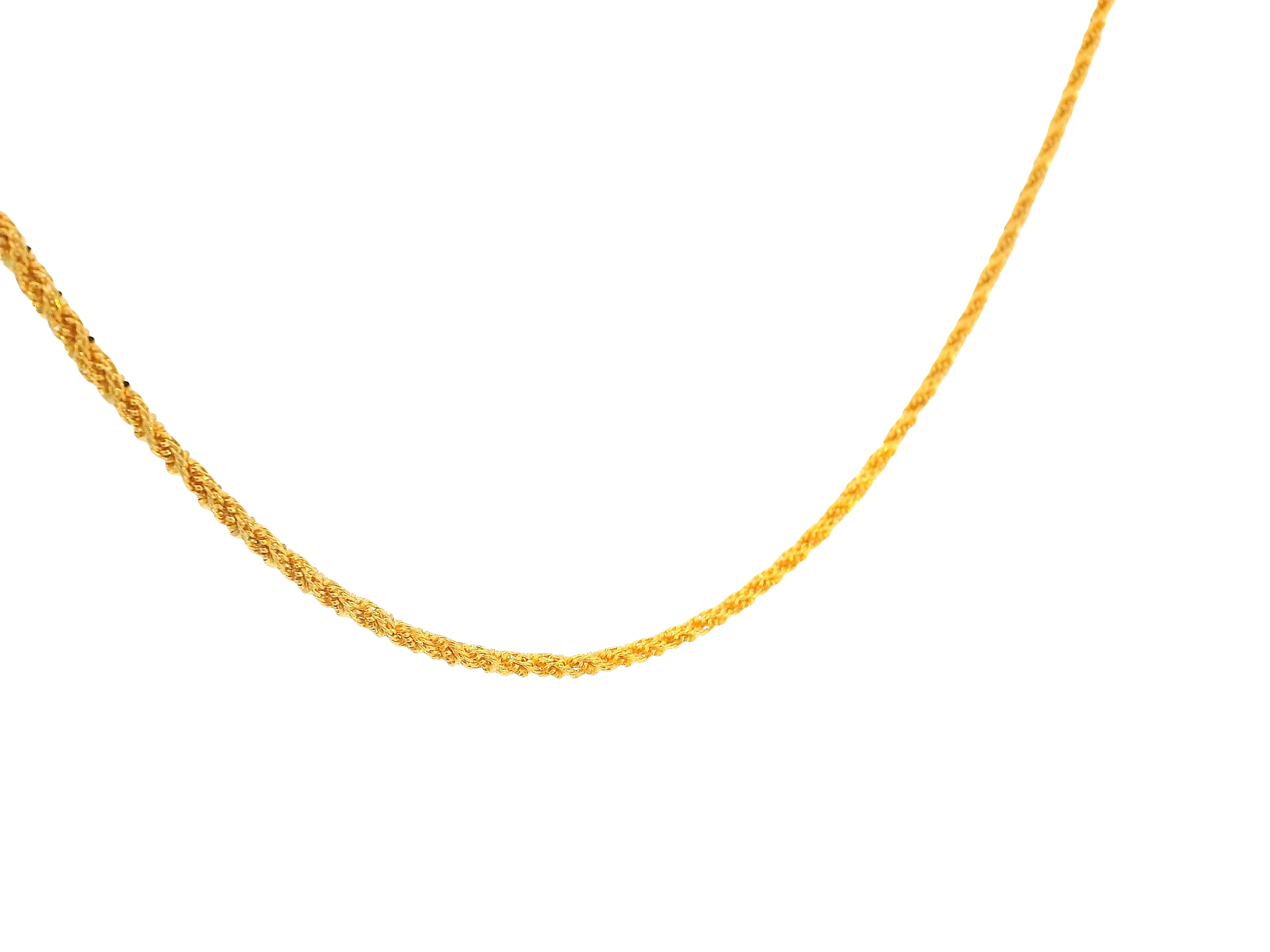 22K Yellow Gold Chain with Lobster Lock