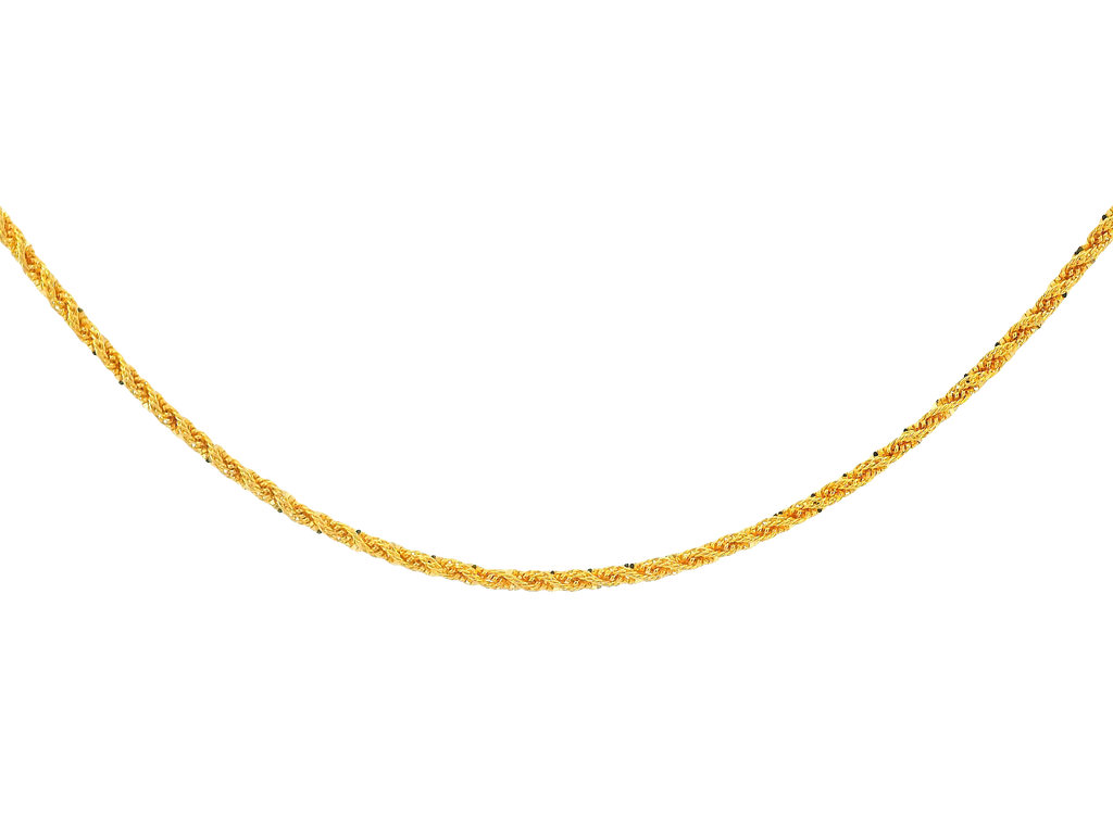 22K Yellow Gold Chain with Lobster Lock