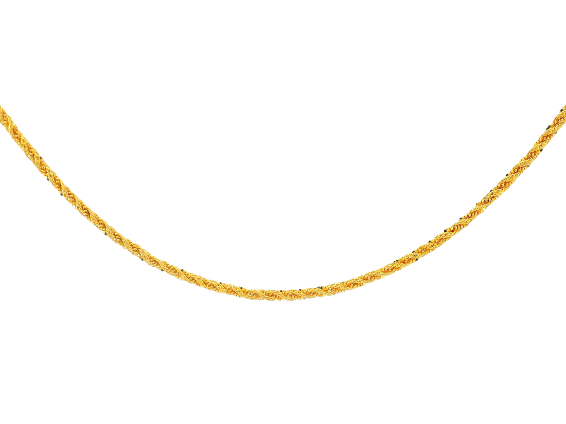 22K Yellow Gold Chain with Lobster Lock