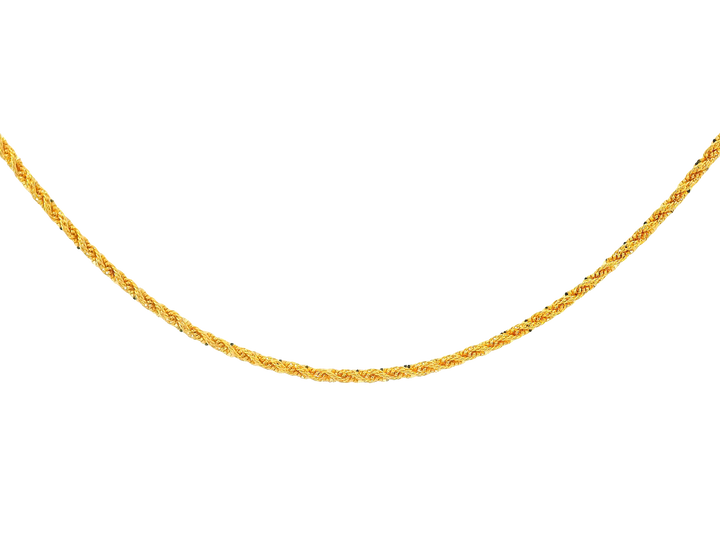 22K Yellow Gold Chain with Lobster Lock