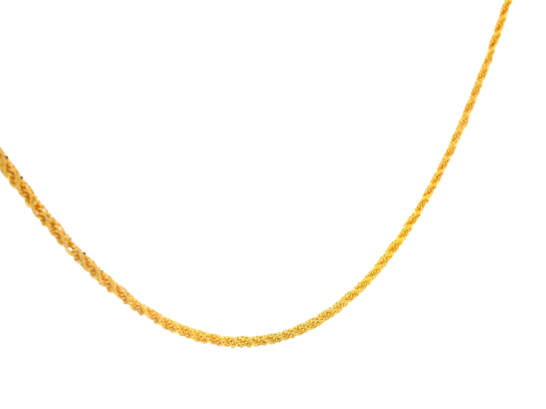 22K Yellow Gold Chain  with Lobster Lock