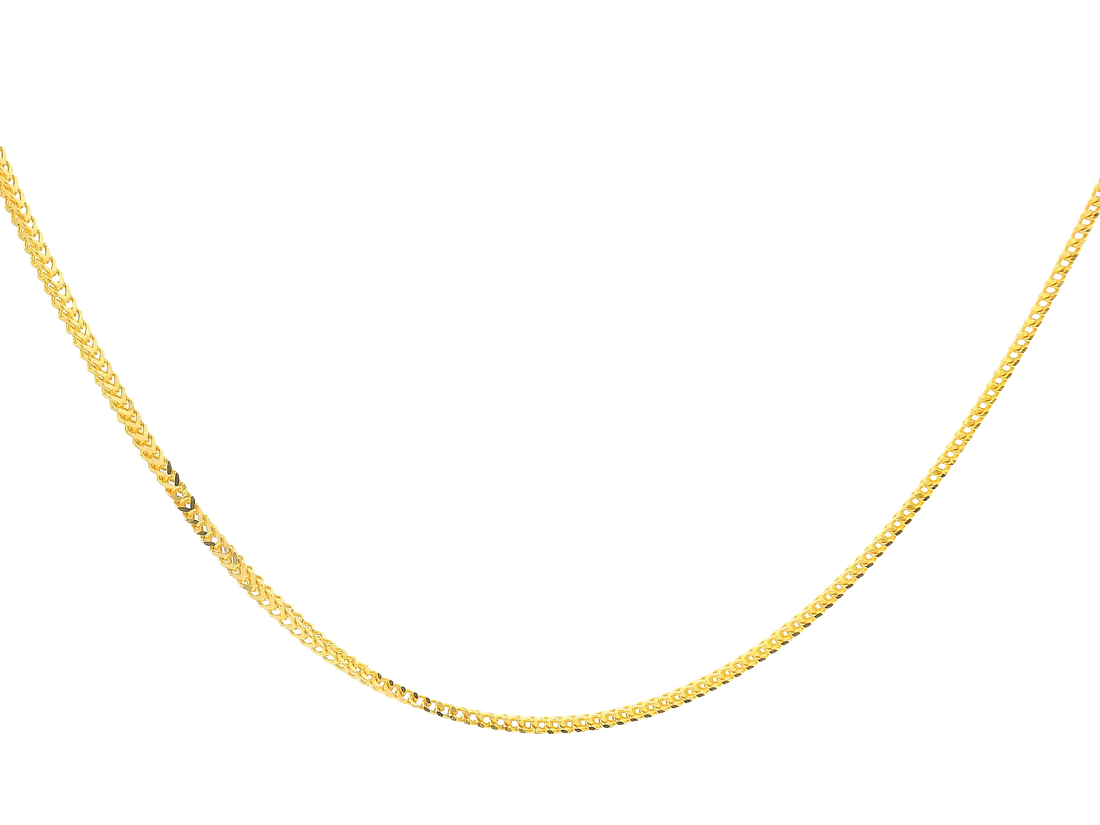 22K Yellow Gold Chain  with Lobster Lock