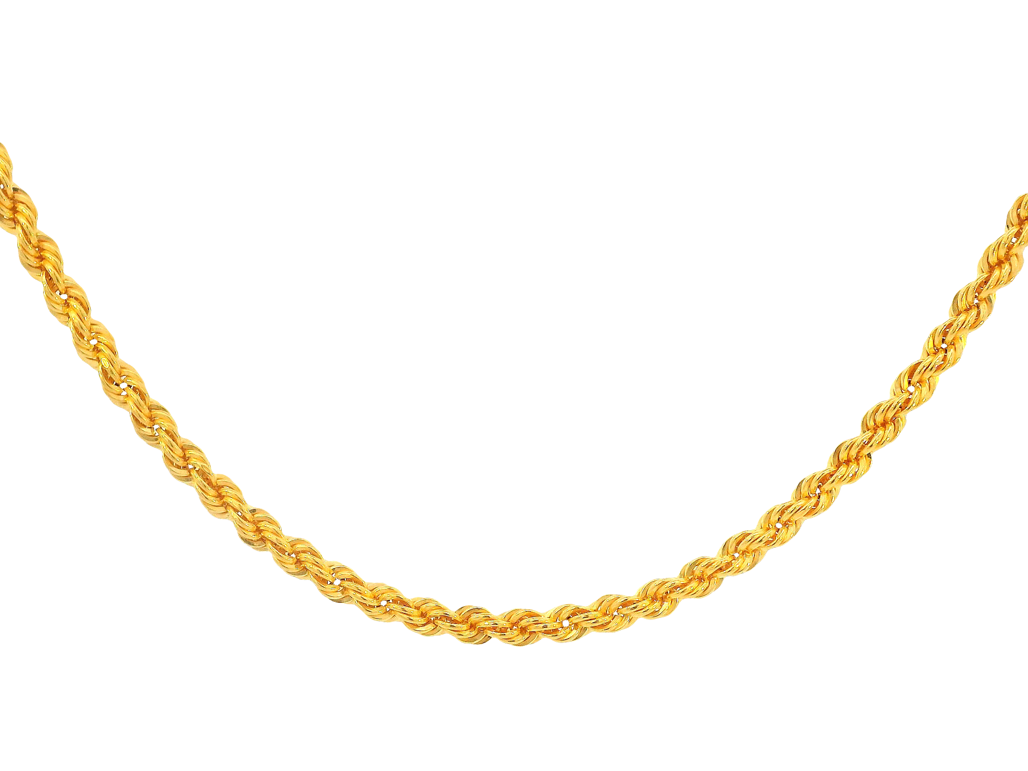 22K Yellow Gold Chain with Lobster Lock