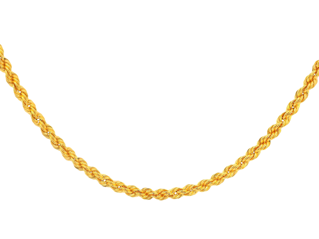 22K Yellow Gold Chain with Lobster Lock