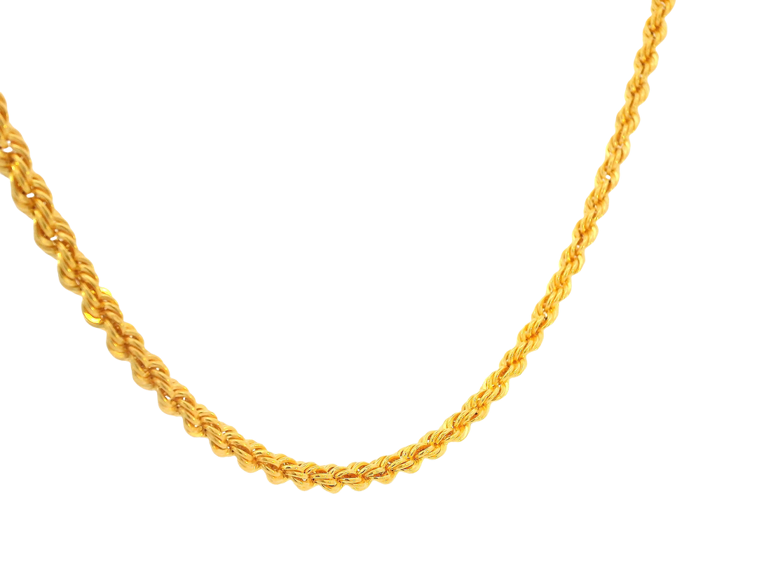 22K Yellow Gold Chain with Lobster Lock