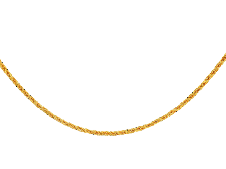 22K Yellow Gold Chain with Lobster Lock