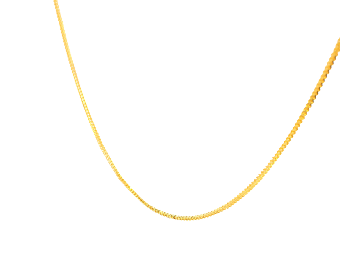 22K Yellow Gold Chain with Lobster Lock