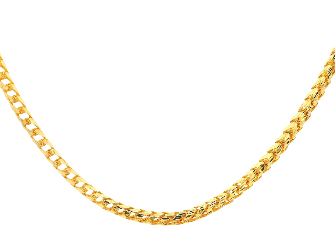 22K Yellow Gold Chain  with Lobster Lock
