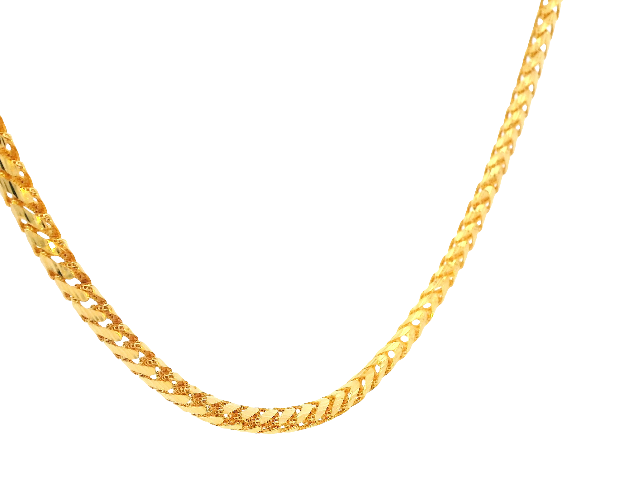22K Yellow Gold Chain  with Lobster Lock