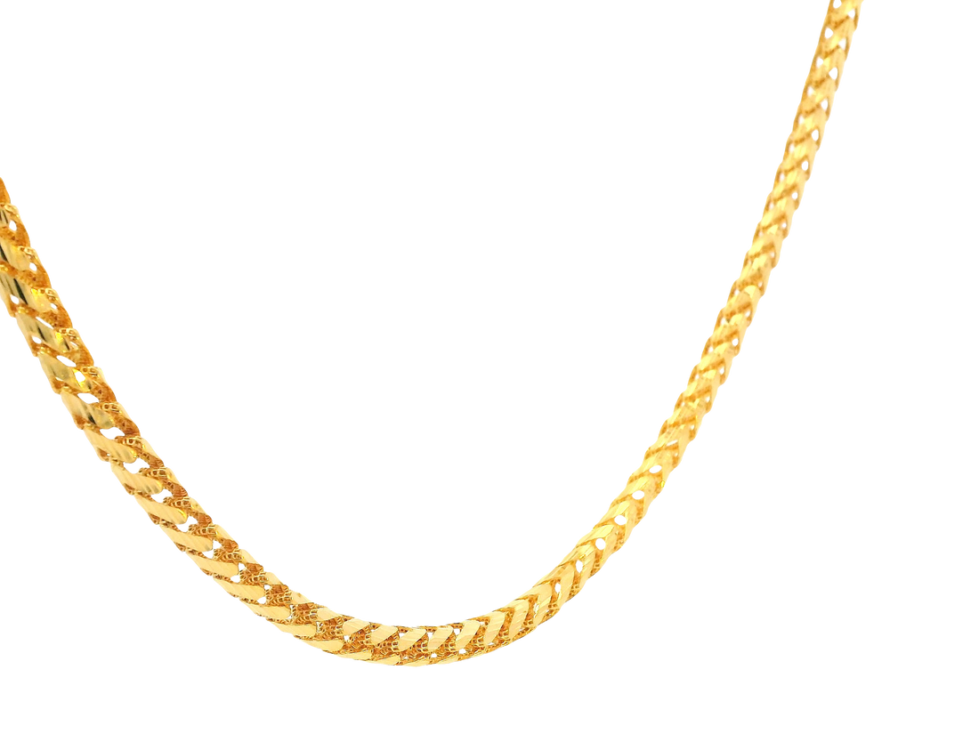 22K Yellow Gold Chain  with Lobster Lock