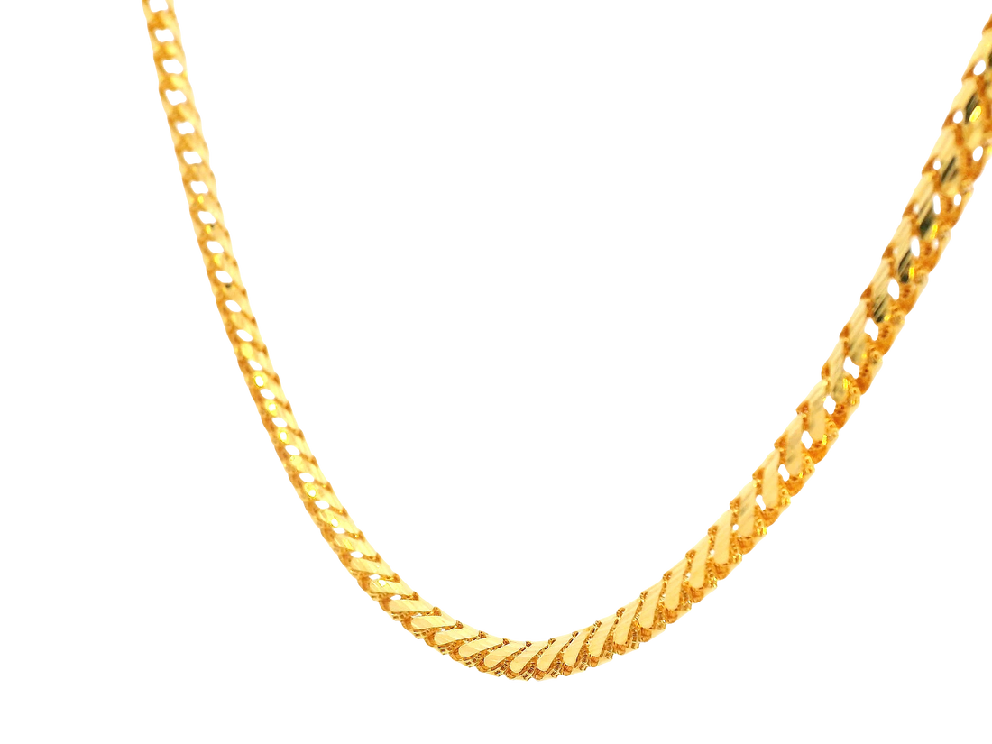 22K Yellow Gold Chain  with Lobster Lock